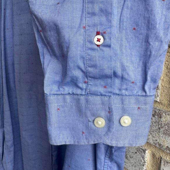 Serge Blanco Long Sleeve Button Up 100% Cotton Dress Shirt Men's Size 4XL - Picture 9 of 11